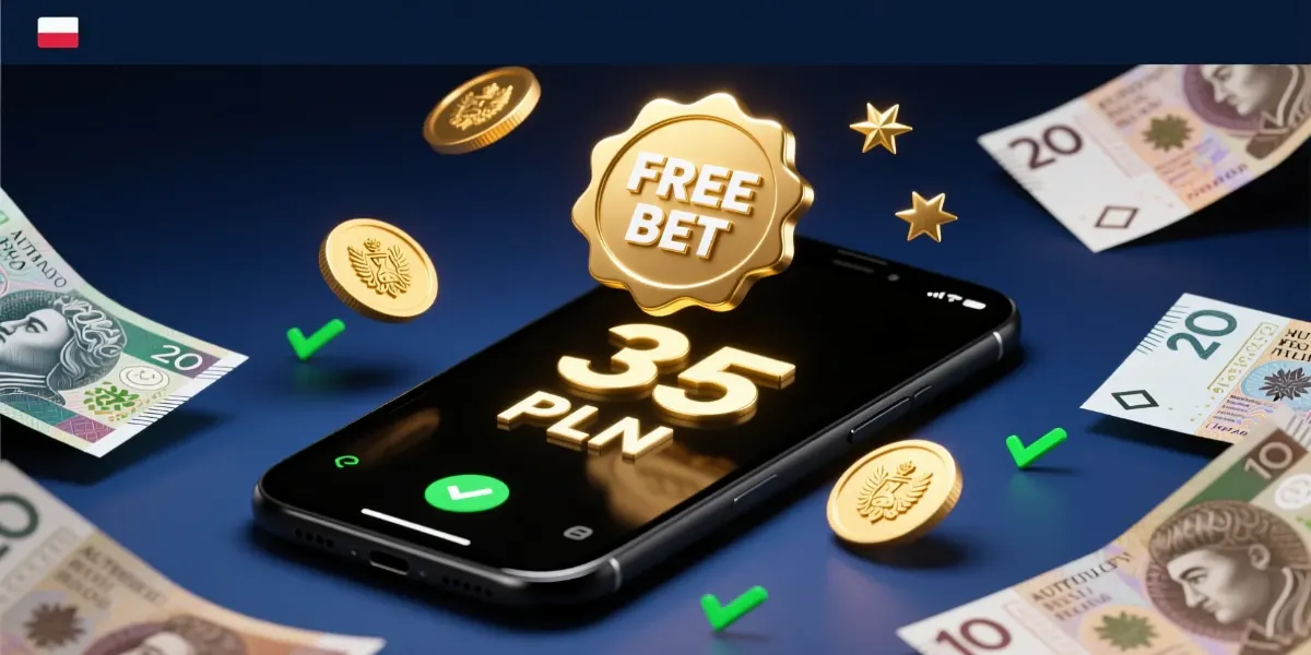 Bonus 35 PLN bez depozytu od Fortuny - darmowy freebet na zakłady bukmacherskie