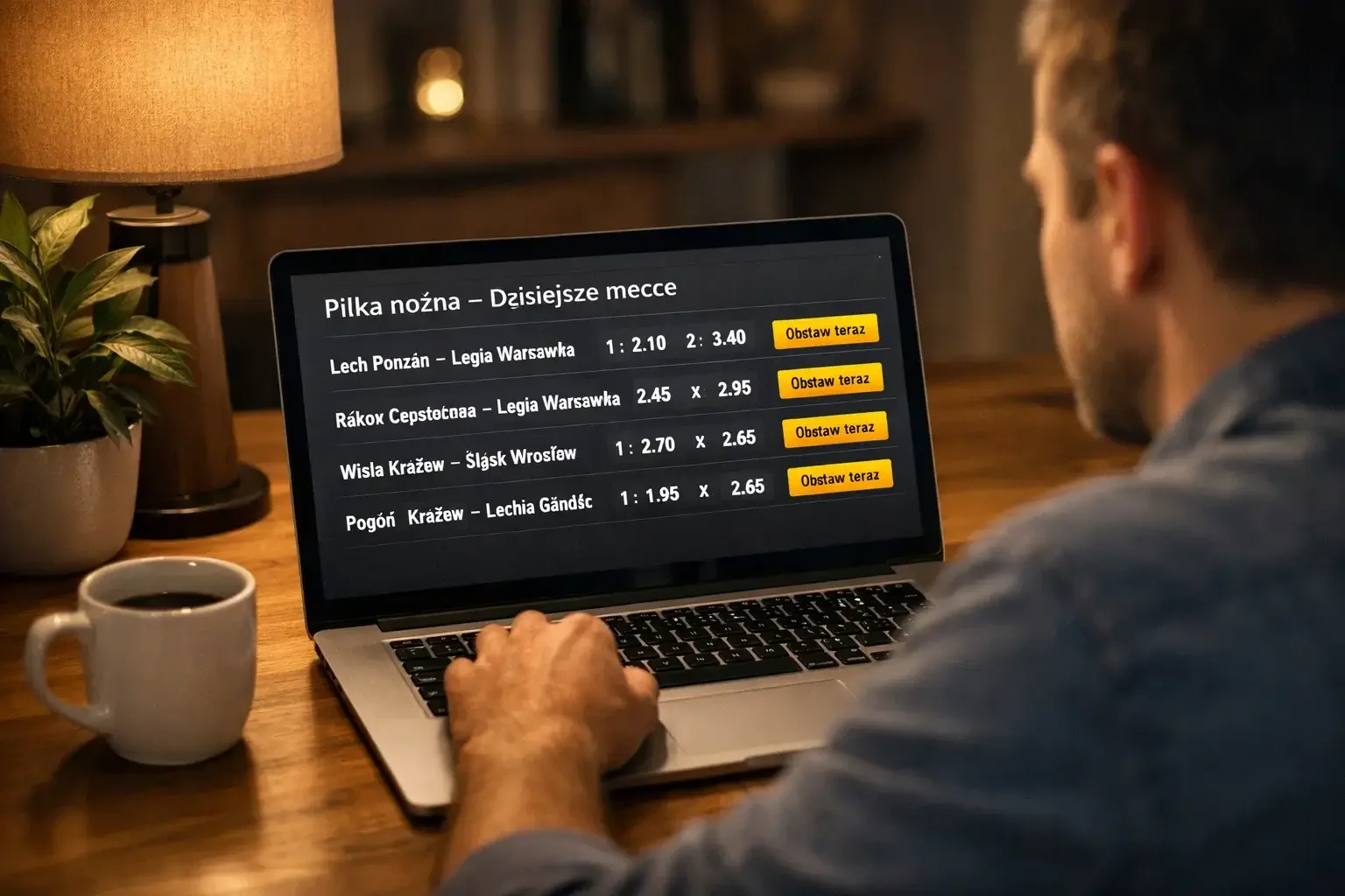 Interfejs platformy bukmacherskiej Fortuna