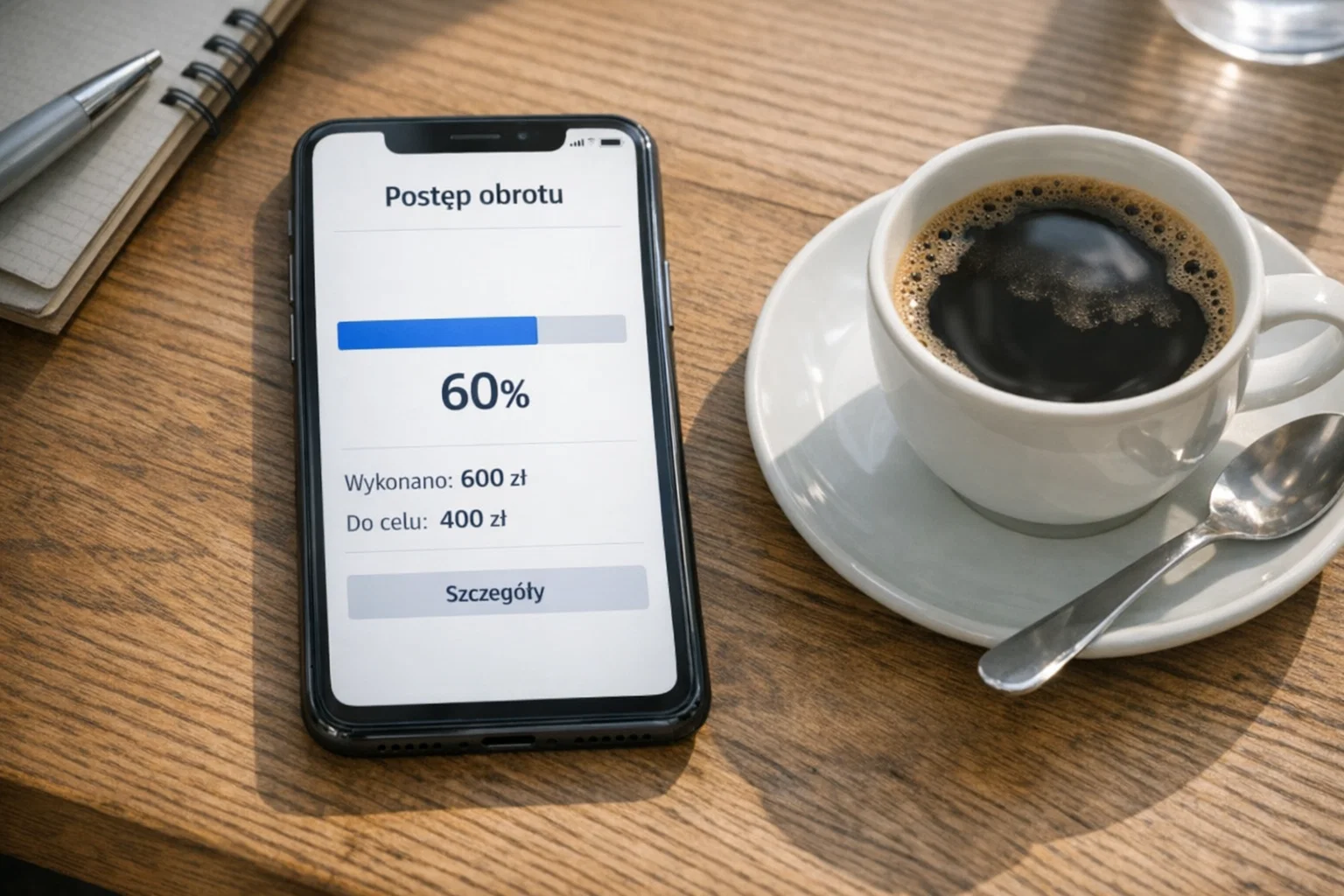 Sprawdzanie postępu obrotu bonusu