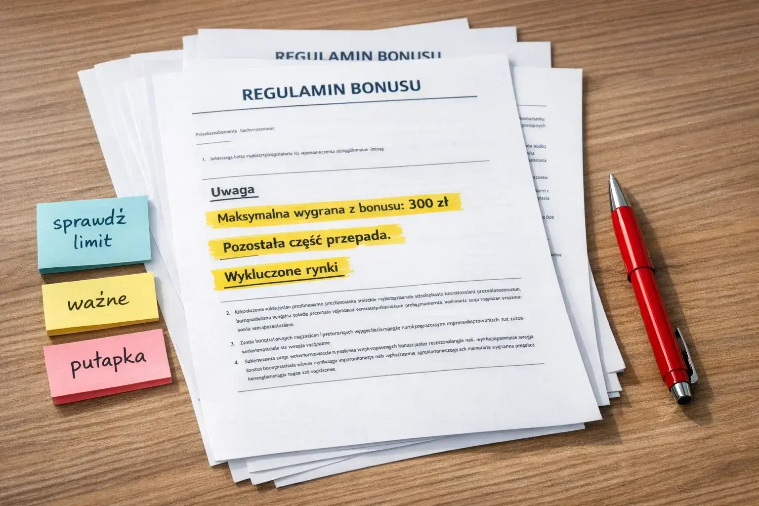Pułapki w regulaminach bonus&oacute;w